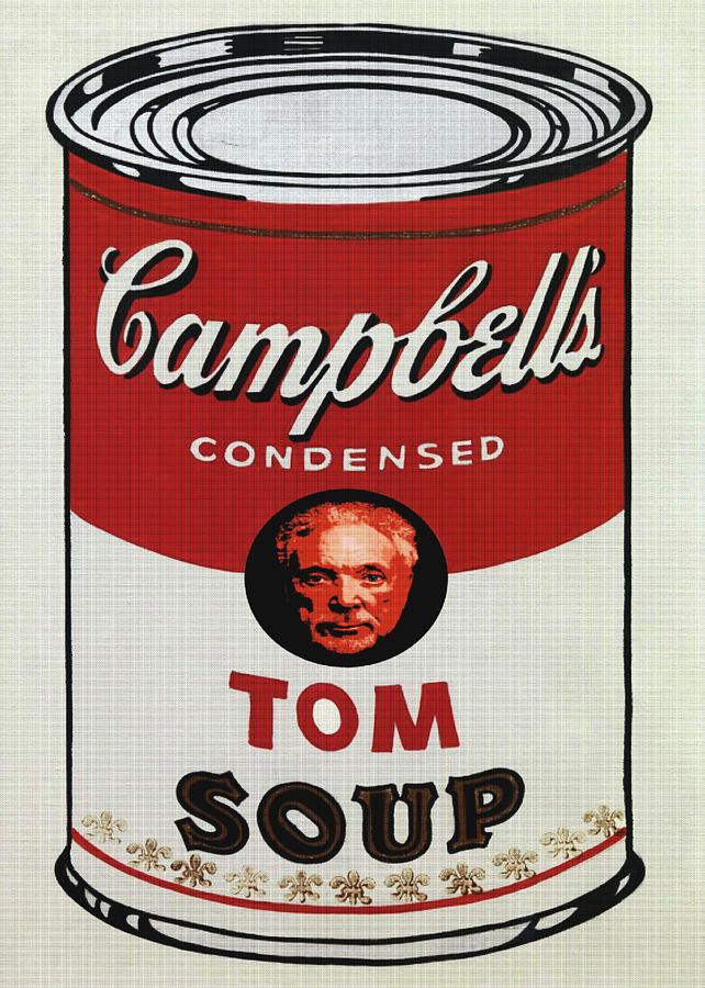 Tom Jones Soup Mixed Media by Charlie Ross