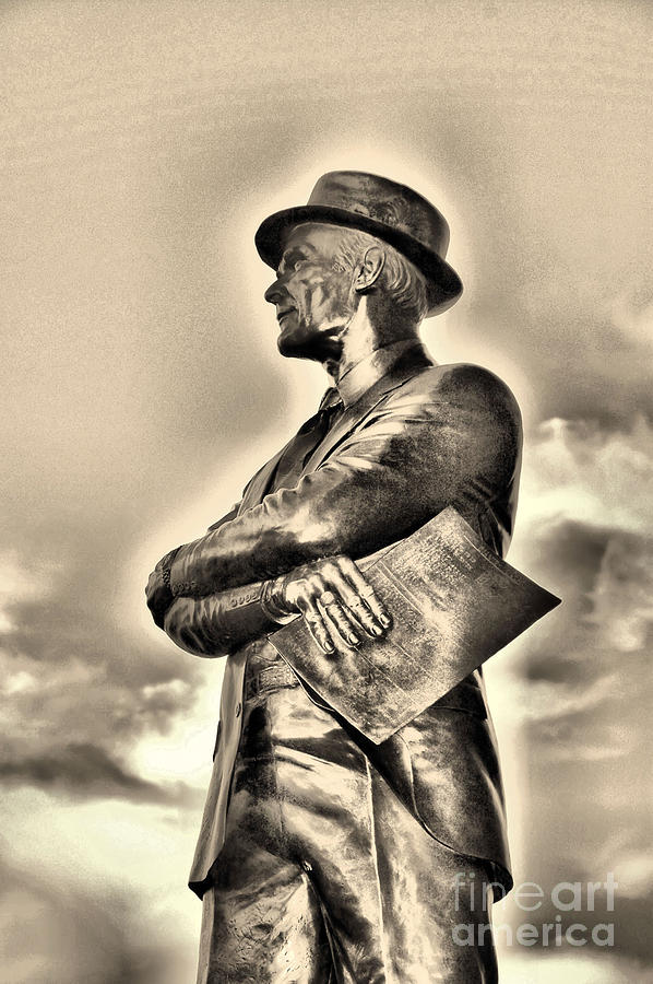 Tom Landry Sepia Photograph by Ione Starr - Fine Art America