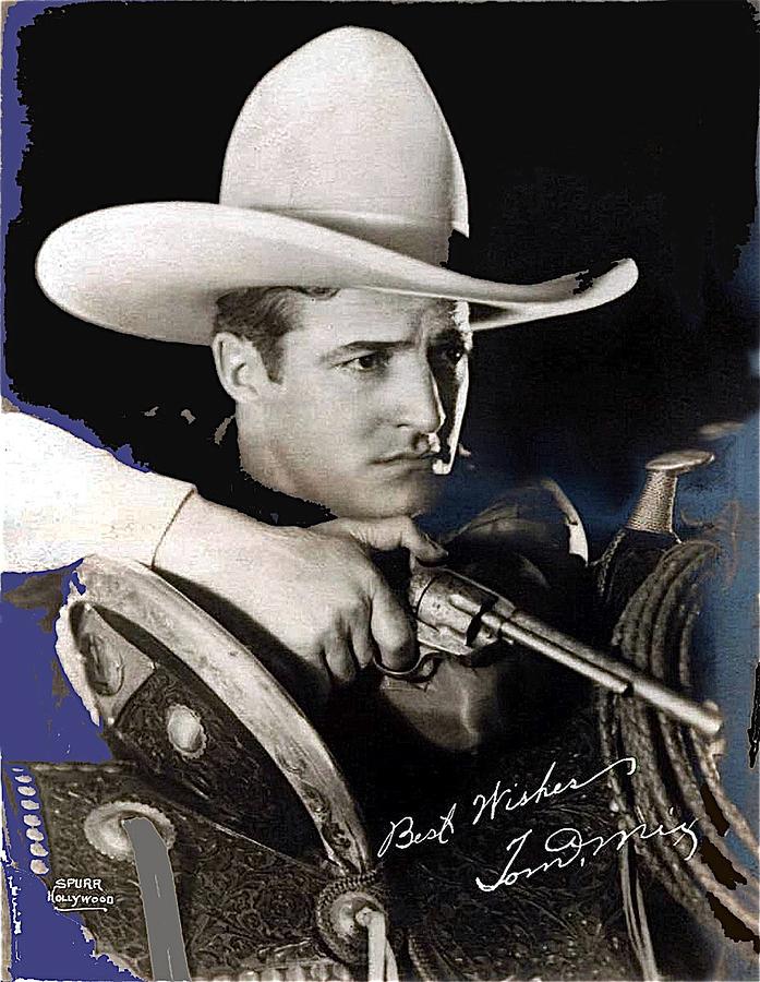 Tom Mix Melbourne Spurr photo Hollywood circa 1925-2013 Photograph by David Lee Guss
