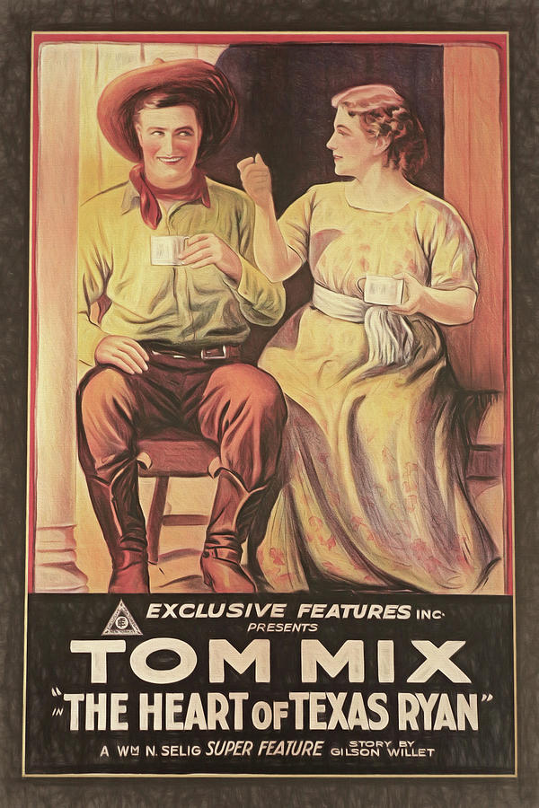 Tom Mix - Movie Poster Photograph by Donna Kennedy