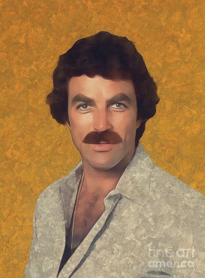 Hollywood Painting - Tom Selleck, Hollywood Legend by Esoterica Art Agency