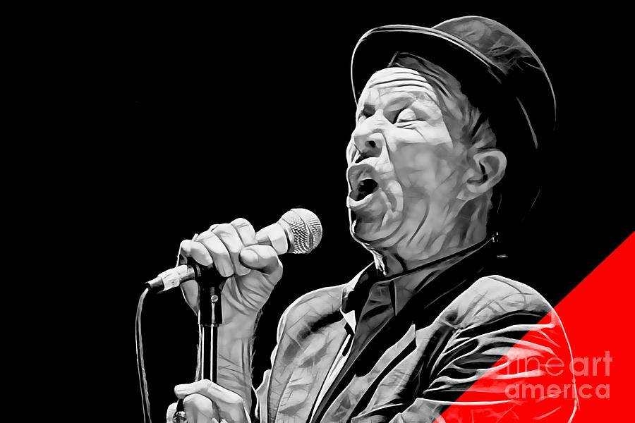 Music Mixed Media - Tom Waits Collection by Marvin Blaine