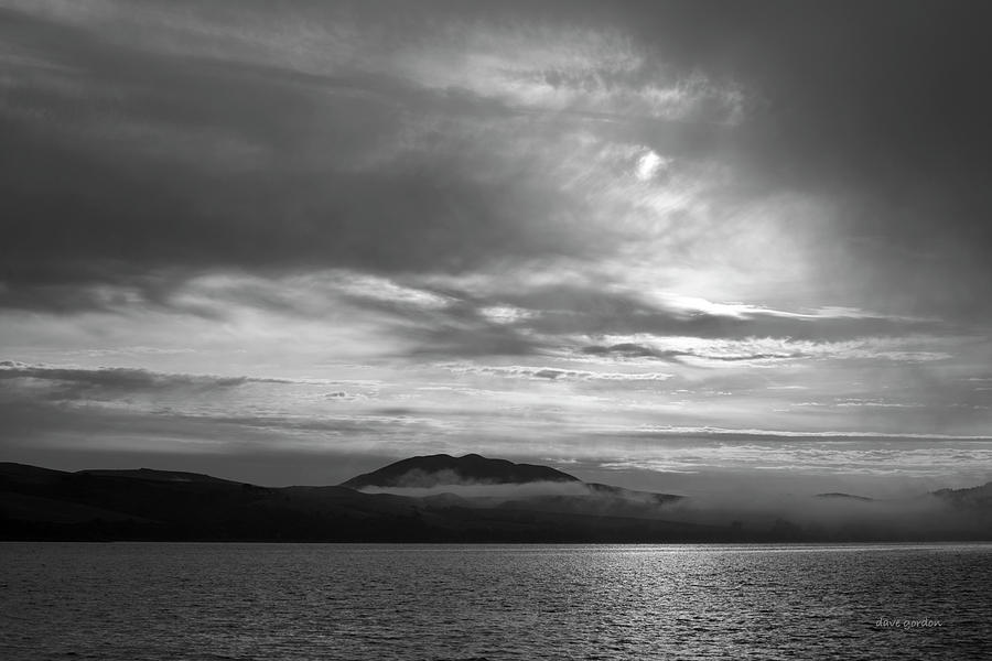 Black And White Photograph - Tomales Bay II BW by David Gordon