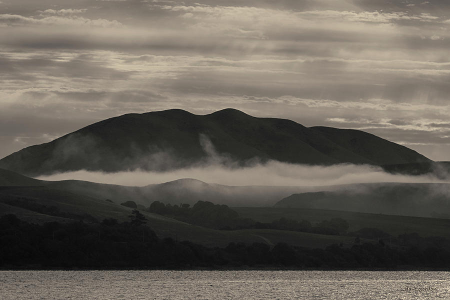 Black And White Photograph - Tomales Bay III Toned by David Gordon