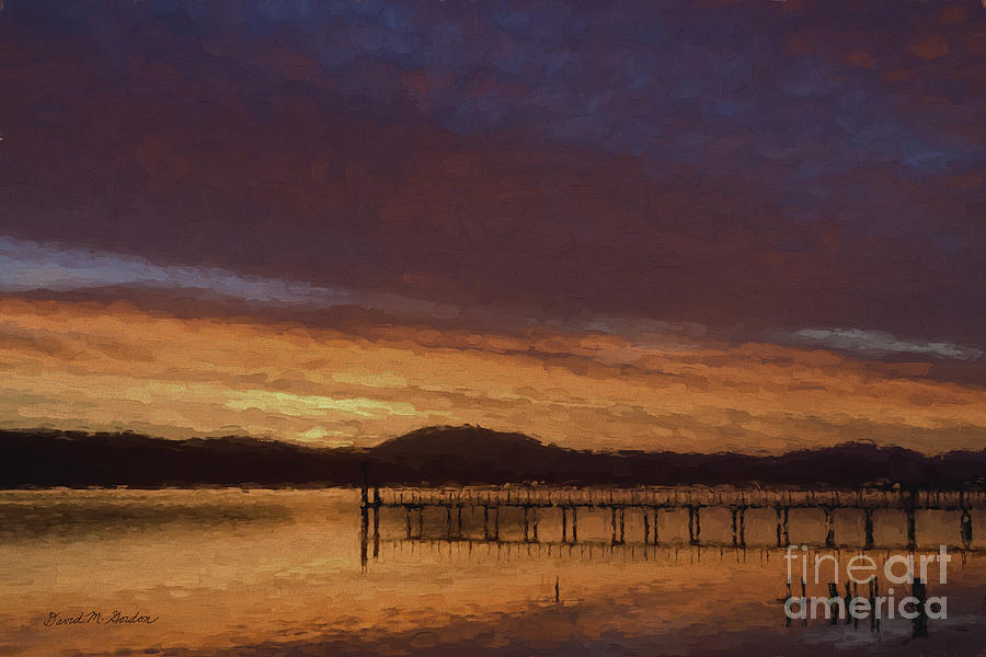 Tomales Bay Sunrise  - Painterly Photograph by David Gordon