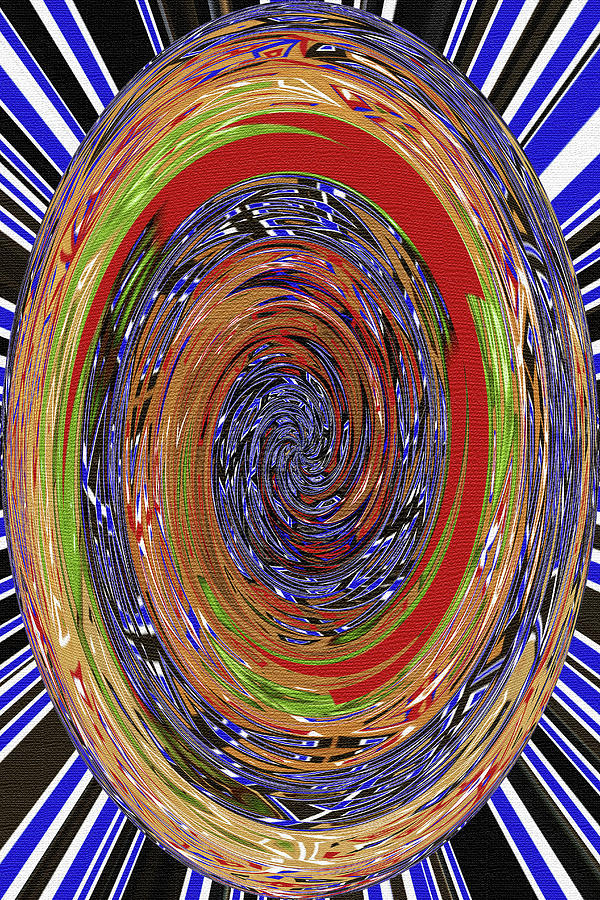 Tomatillo Oval Abstract Digital Art by Tom Janca