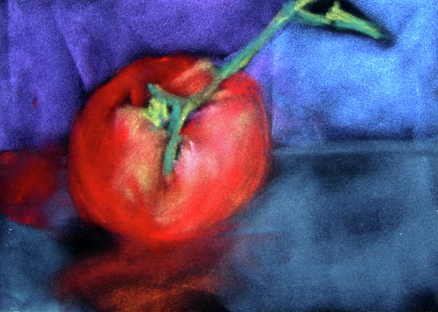 Stilllife Pastel - Tomato 1 by Donna Crosby