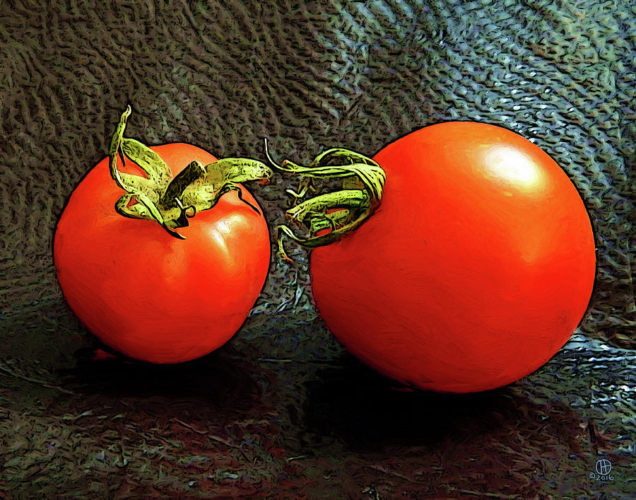 Tomato Conversation Digital Art by Gary Olsen-Hasek