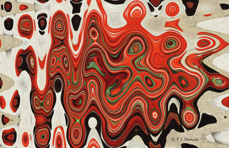 Tomato Pie Abstract Digital Art by Tom Janca