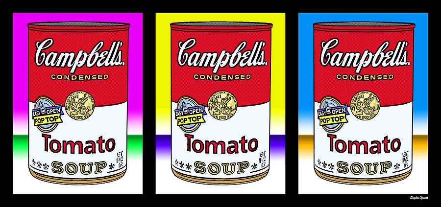 Can Digital Art - Tomato Soup by Stephen Younts