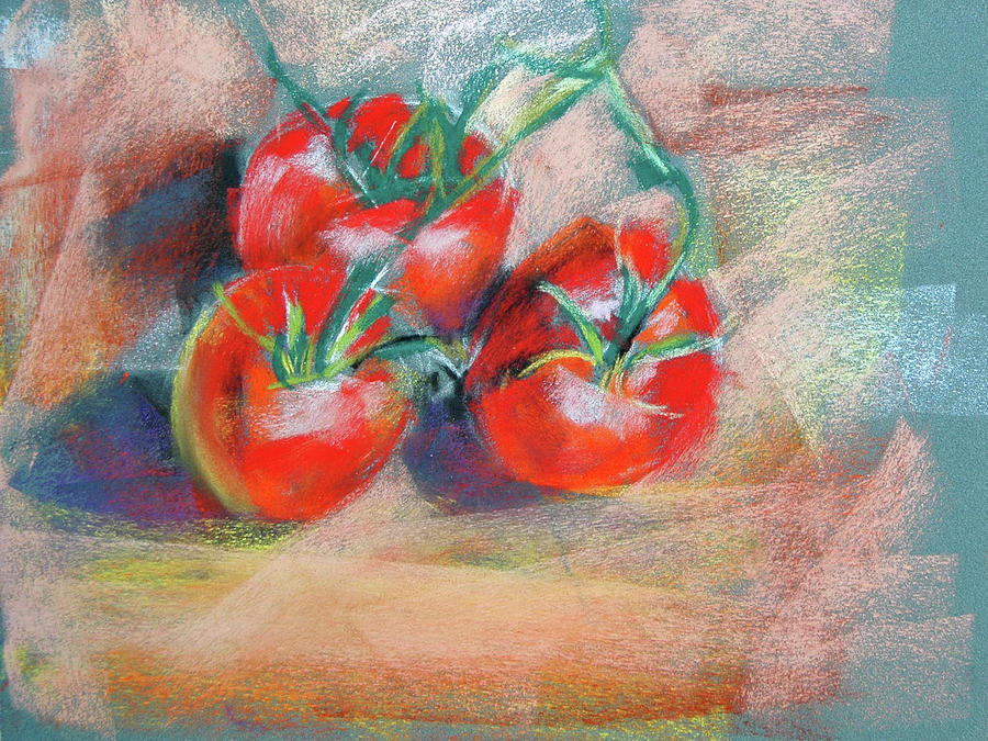 Tomato Tangle Pastel by Donna Crosby
