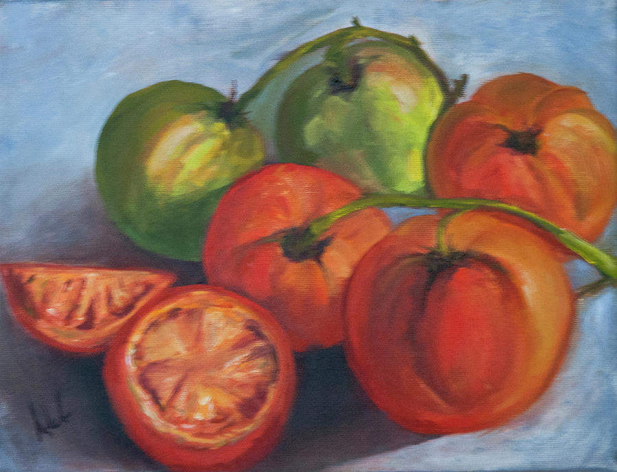 Tomato Painting - Tomatoes by Debbie Frame Weibler