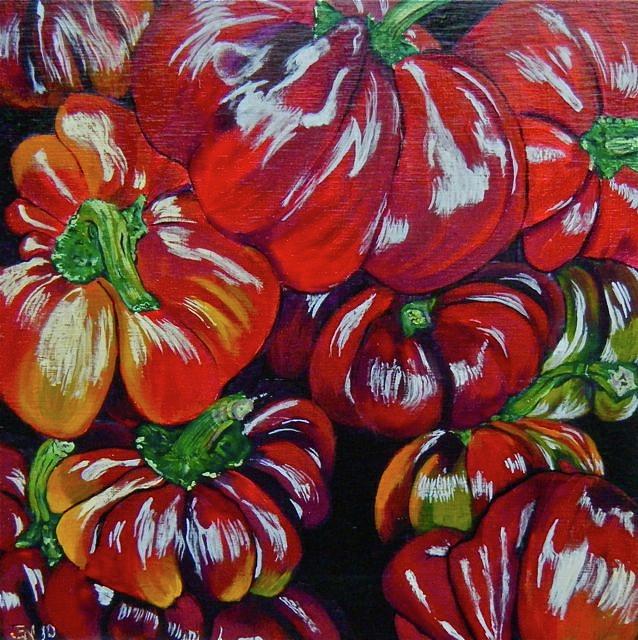 Still Life Painting - Tomatoes by Jenny Snodgrass