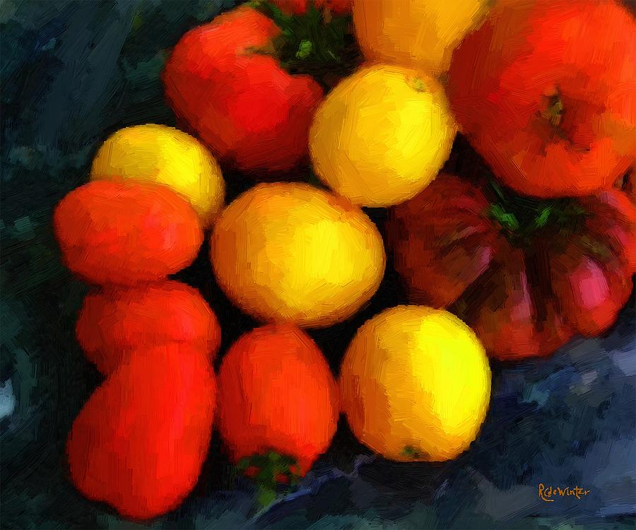 Tomatoes Matisse Painting by RC DeWinter