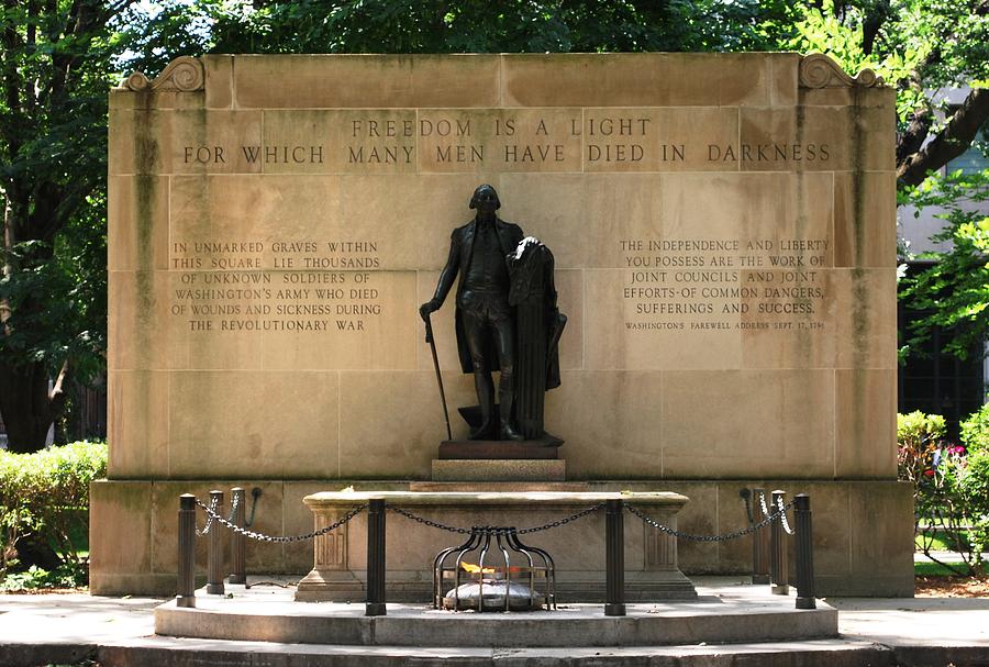 George Washington Photograph - Tomb of the Unknown Soldier - Washington Square in Philadelphia by Matt Quest