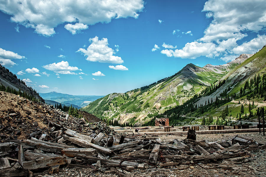 Mountain Photograph - Tomboy Mine  Ghost Town by George Buxbaum