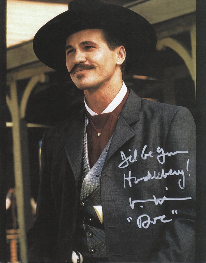 Lonesome Dove Photograph - Tombstone Doc Holliday Val Kilmer Autographed by Peter Nowell