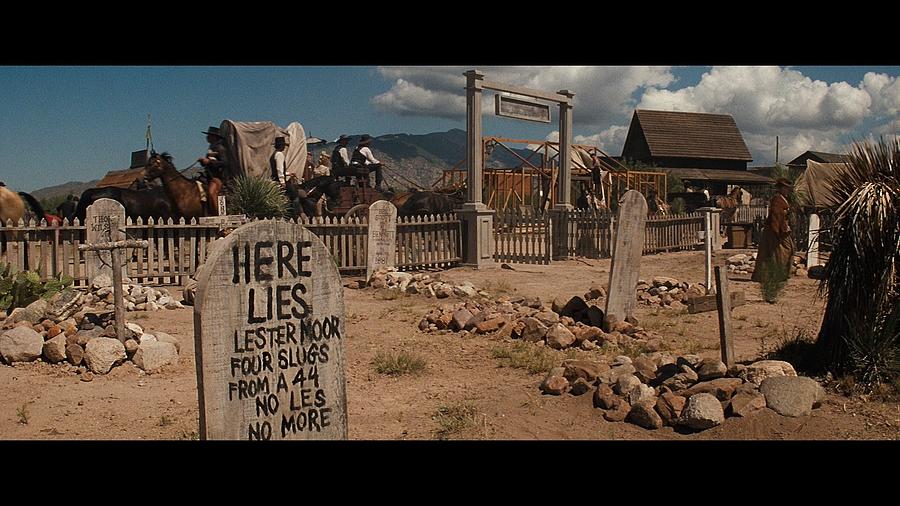 Tombstones Boothill Cemetery  Tombstone motion picture publicity photo Old Tucson 1993 Photograph by David Lee Guss