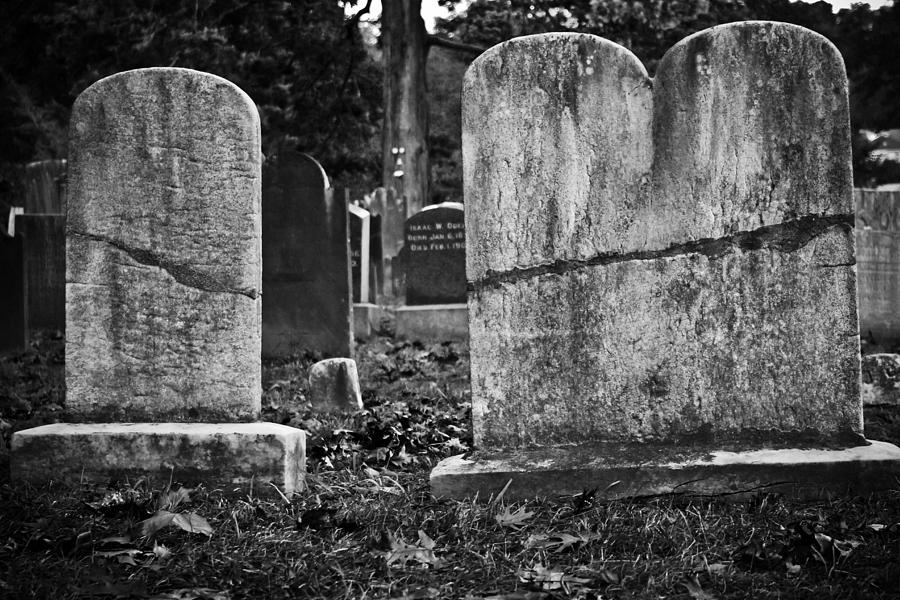 Tombstones - Sleepy Hollow Cemetery Photograph by Colleen Kammerer