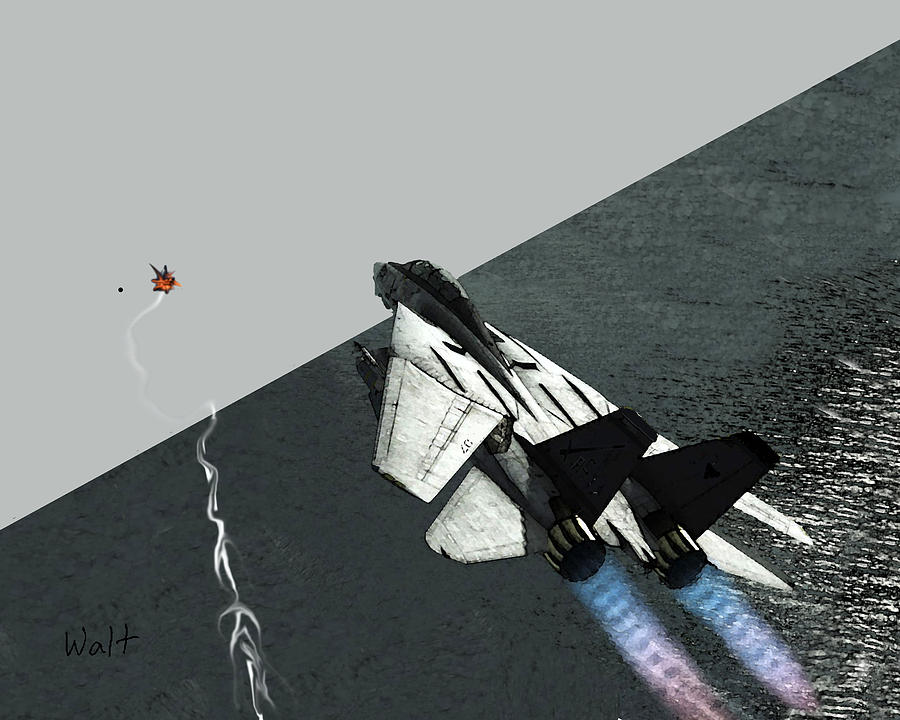 Military Digital Art - Tomcat Kill by Walter Chamberlain Military Digital Art - Tomcat Kill by Walter Chamberlain