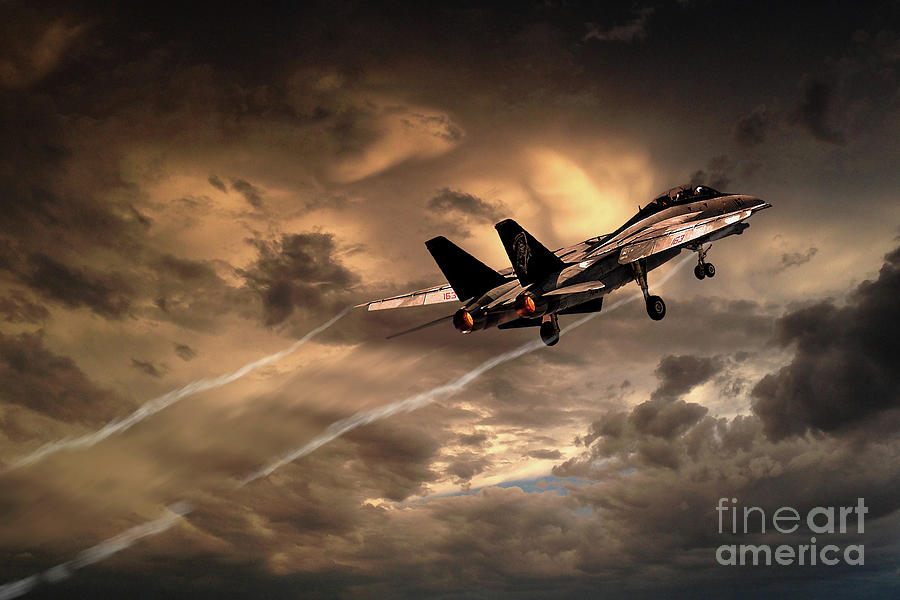 Tomcat Reaper Airborne Digital Art by Airpower Art