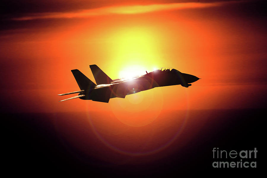 Tomcat Silhouette Digital Art by Airpower Art