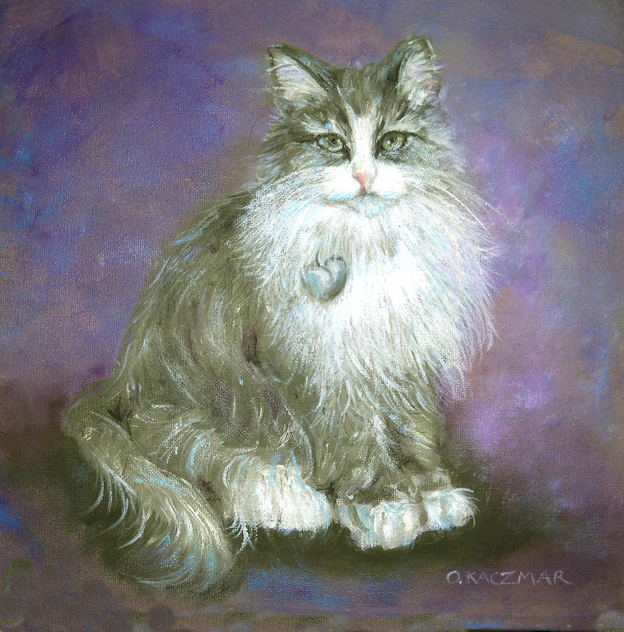 Persian Cat Painting - Tomi-ti by Olga Kaczmar