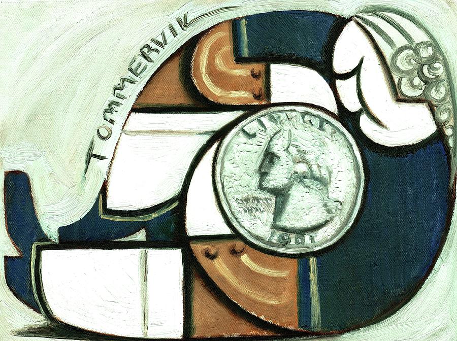 George Washington Painting - Tommervik George Washington Quarter Art Print by Tommervik George Washington Painting - Tommervik George Washington Quarter Art Print by Tommervik