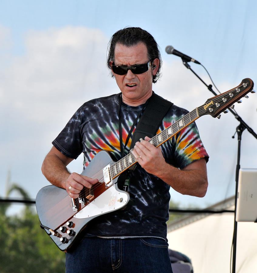 Tommy Castro and his 1964 Gibson Firebird V Photograph by Ginger Wakem