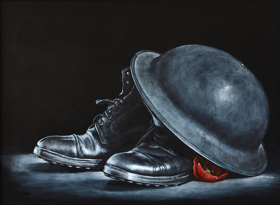 Boot Painting - Tommy by Karl Hamilton-Cox