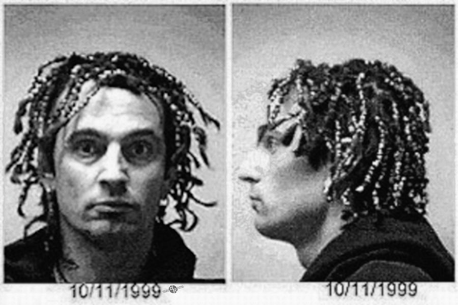 Kid Rock Photograph - Tommy Lee Motley Crue Mug Shot Black And White Horizo...