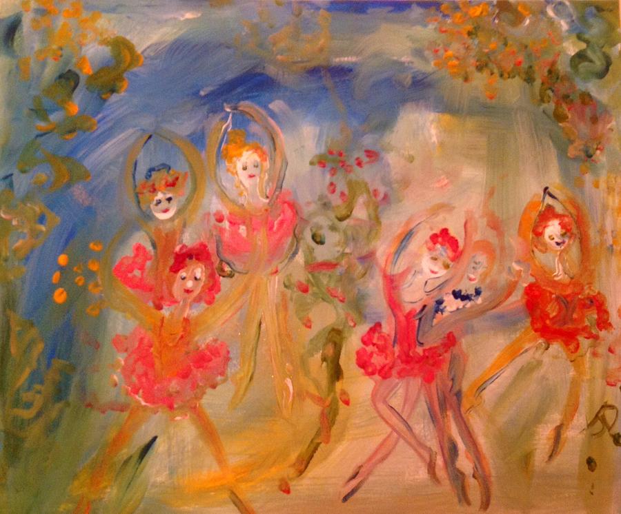 Flower Painting - Tomorrows dream ballet by Judith Desrosiers