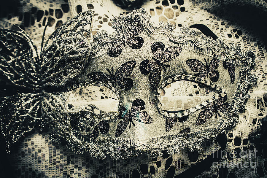 Toned Image Of Beautiful Festive Venetian Mask Photograph