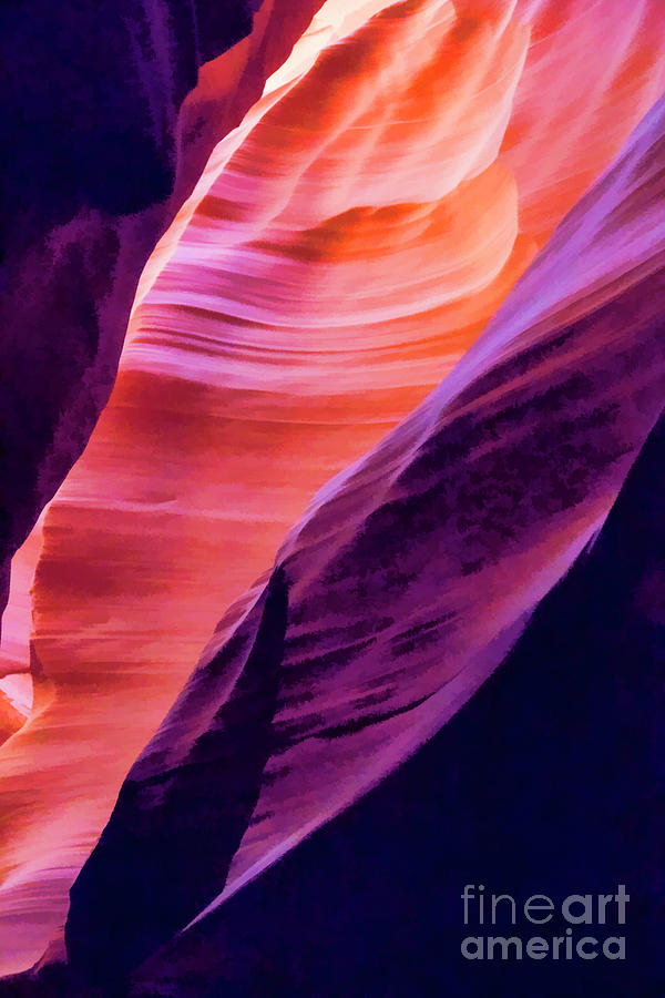 Tones of Antelope Canyon Color Photograph by Chuck Kuhn