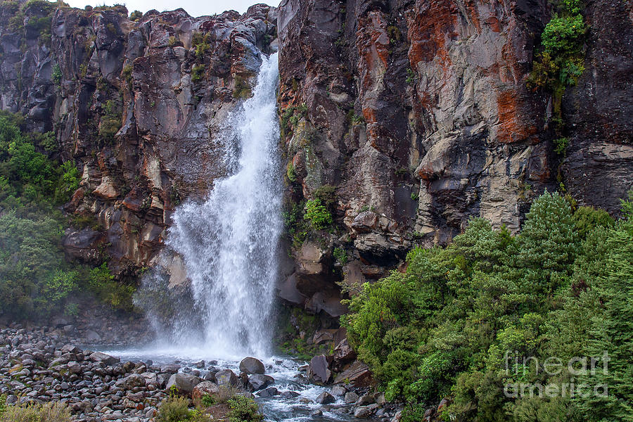 Tongariro waterfall Photograph by Patricia Hofmeester
