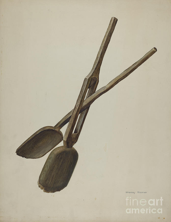 Tongs Drawing by Stanley Mazur