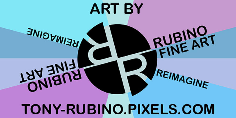 Tony Rubino Fine Art Logo With Website Painting by Tony Rubino