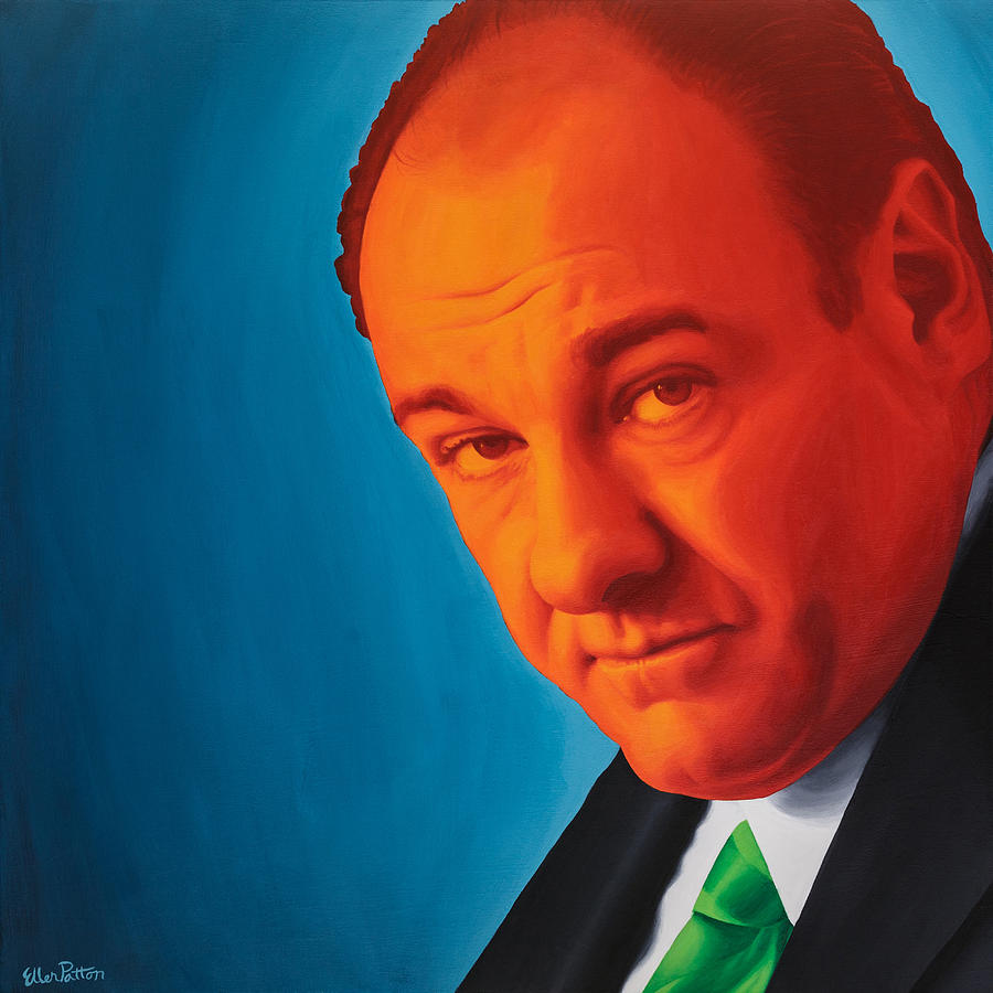 James Gandolfini Painting - Tony Soprano by Ellen Patton