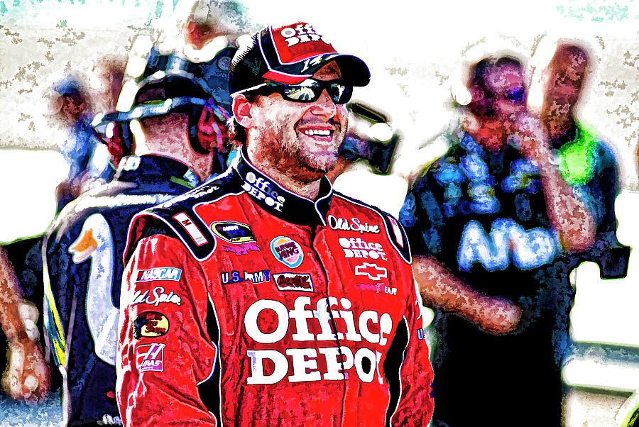 Tony Stewart Digital Art by Kevin Cable