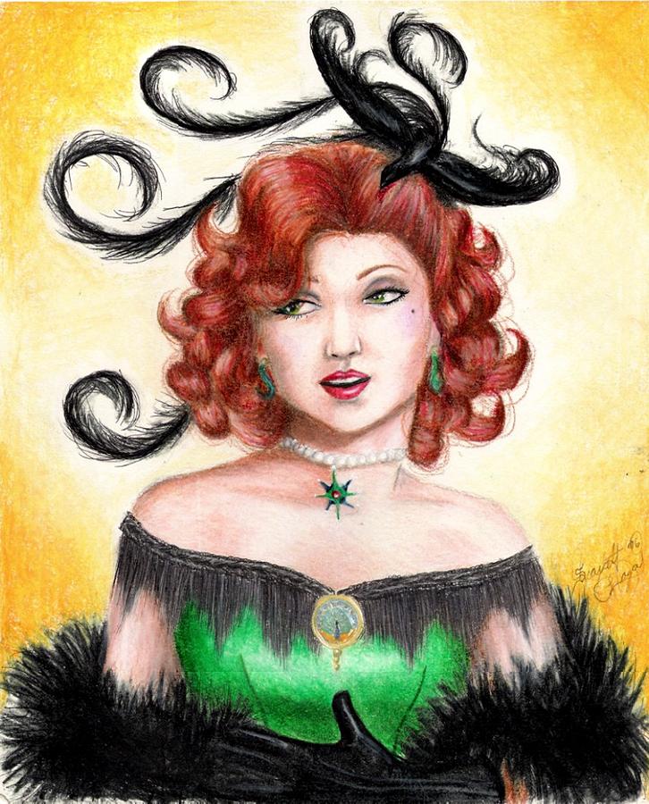 Saloon Drawing - Tonya by Scarlett Royal Saloon Drawing - Tonya by Scarlett Royal