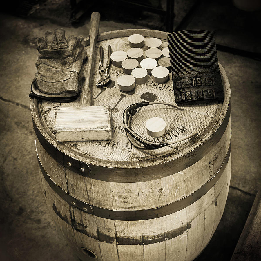 Bourbon Barrel Photograph - Tools of the Trade by Karen Varnas