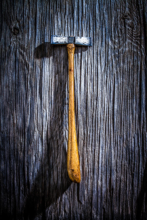 Vintage Photograph - Tools On Wood 19 by Yo Pedro