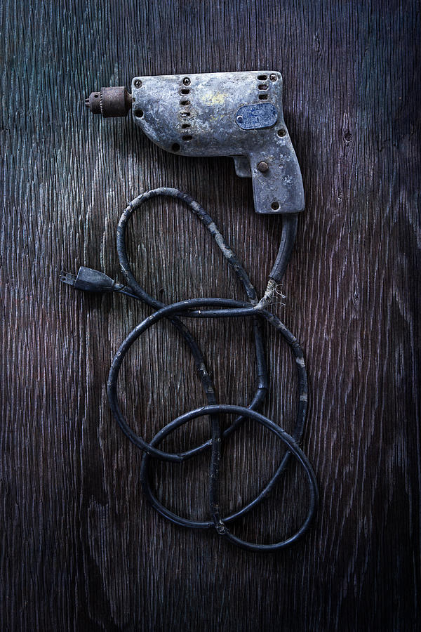Vintage Photograph - Tools On Wood 27 by Yo Pedro