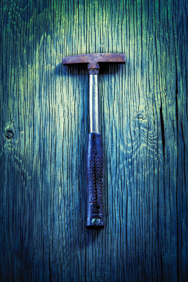 Vintage Photograph - Tools On Wood 39 by YoPedro