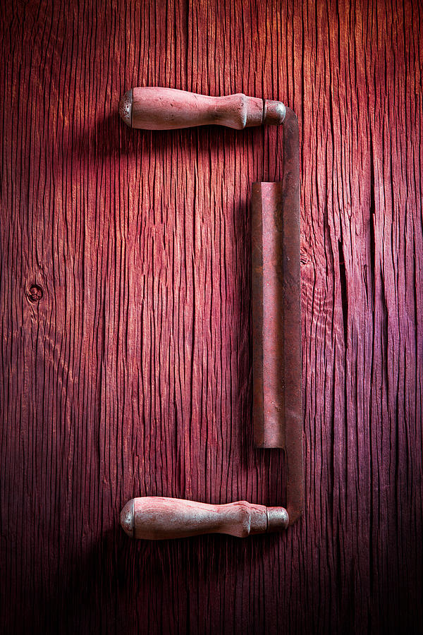 Vintage Photograph - Tools On Wood 43 by YoPedro