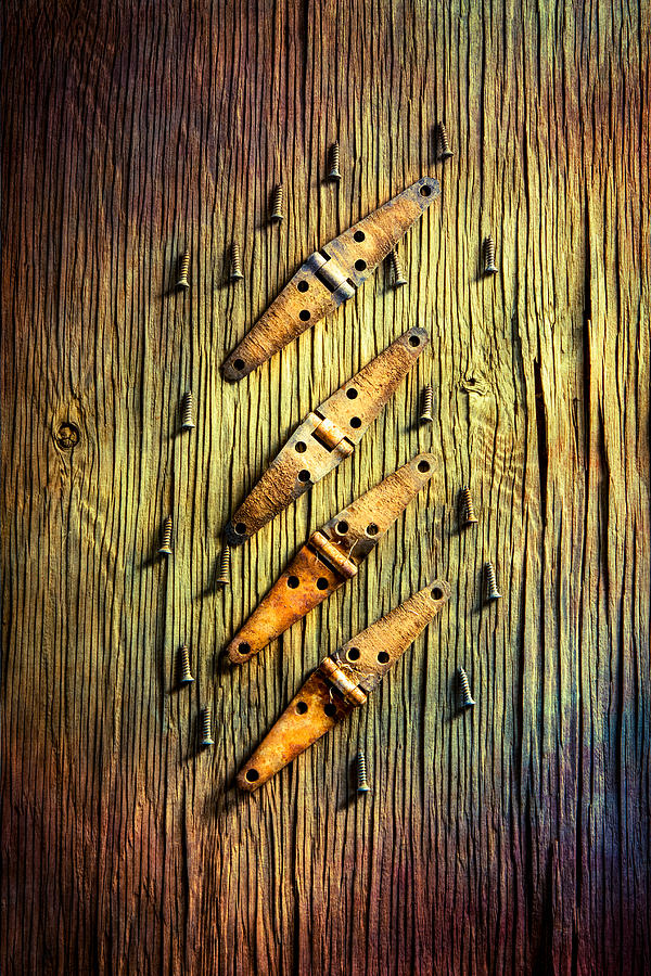 Vintage Photograph - Tools On Wood 46 by YoPedro