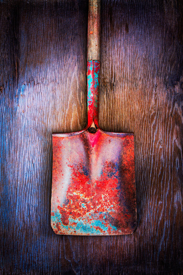 Vintage Photograph - Tools On Wood 47 by YoPedro