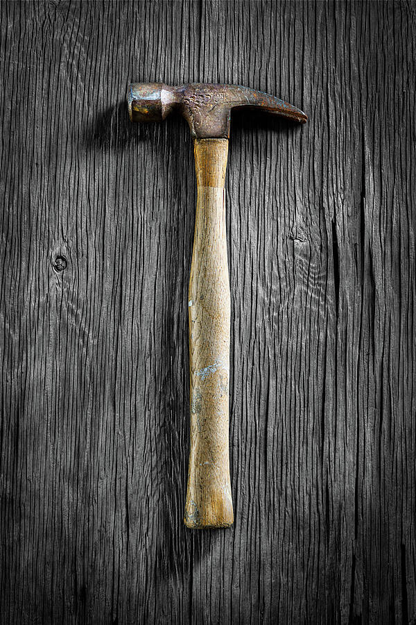 Tools On Wood 49 on BW Photograph by YoPedro
