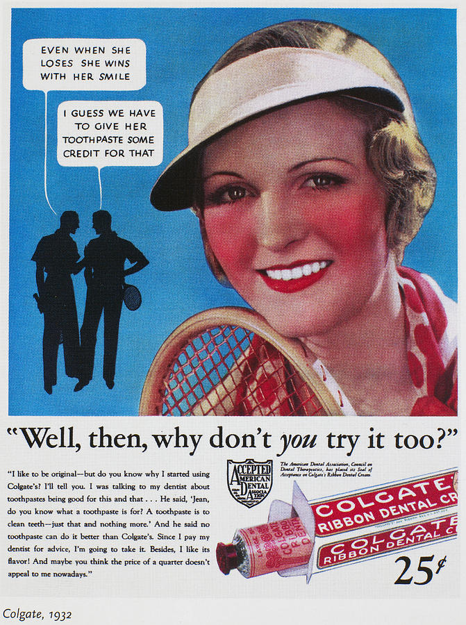 Toothpaste Ad, 1932 Photograph by Granger
