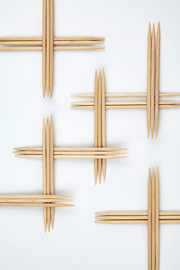 Toothpicks pattern Photograph by Jozef Jankola